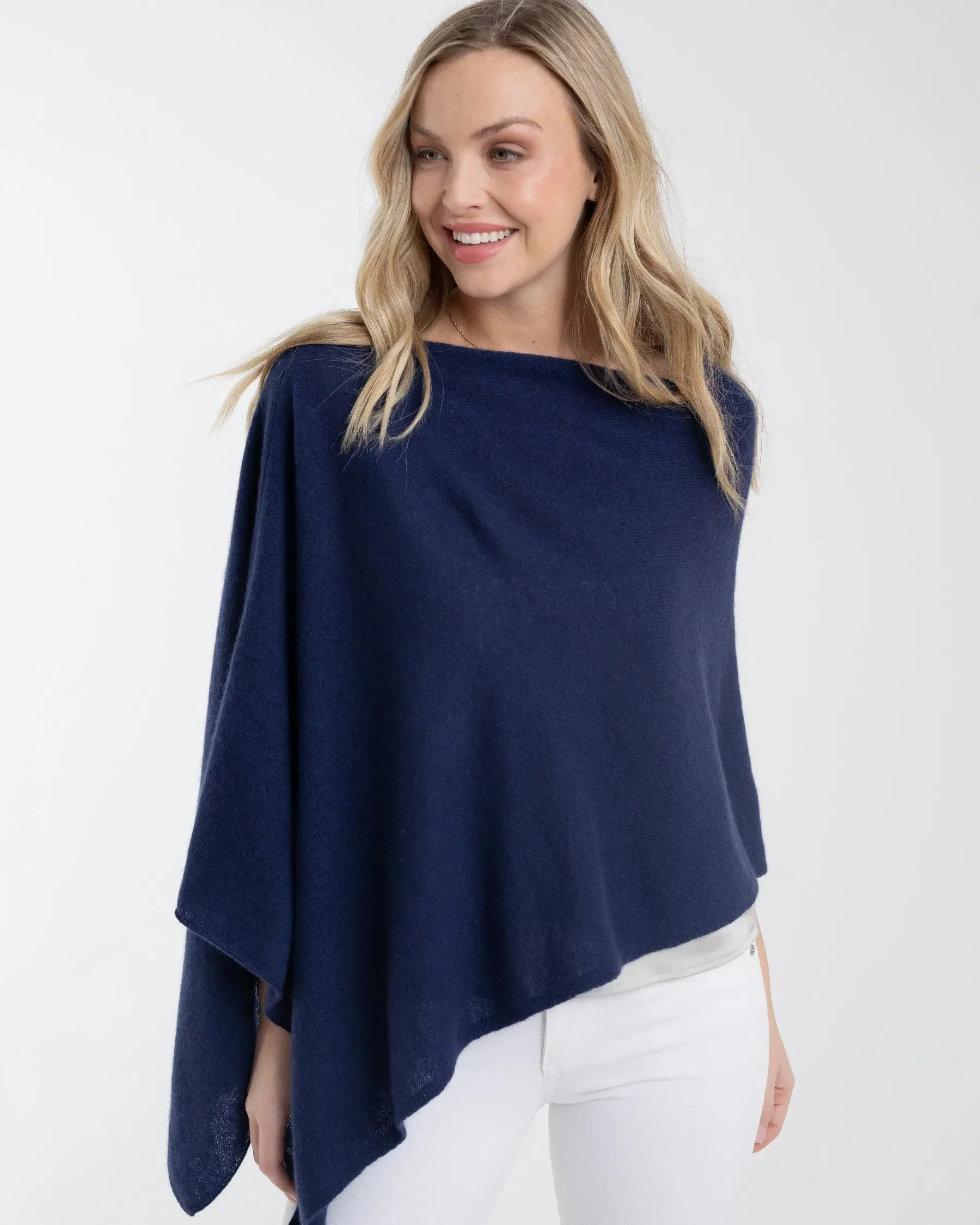 100% Cashmere Dress Topper Poncho