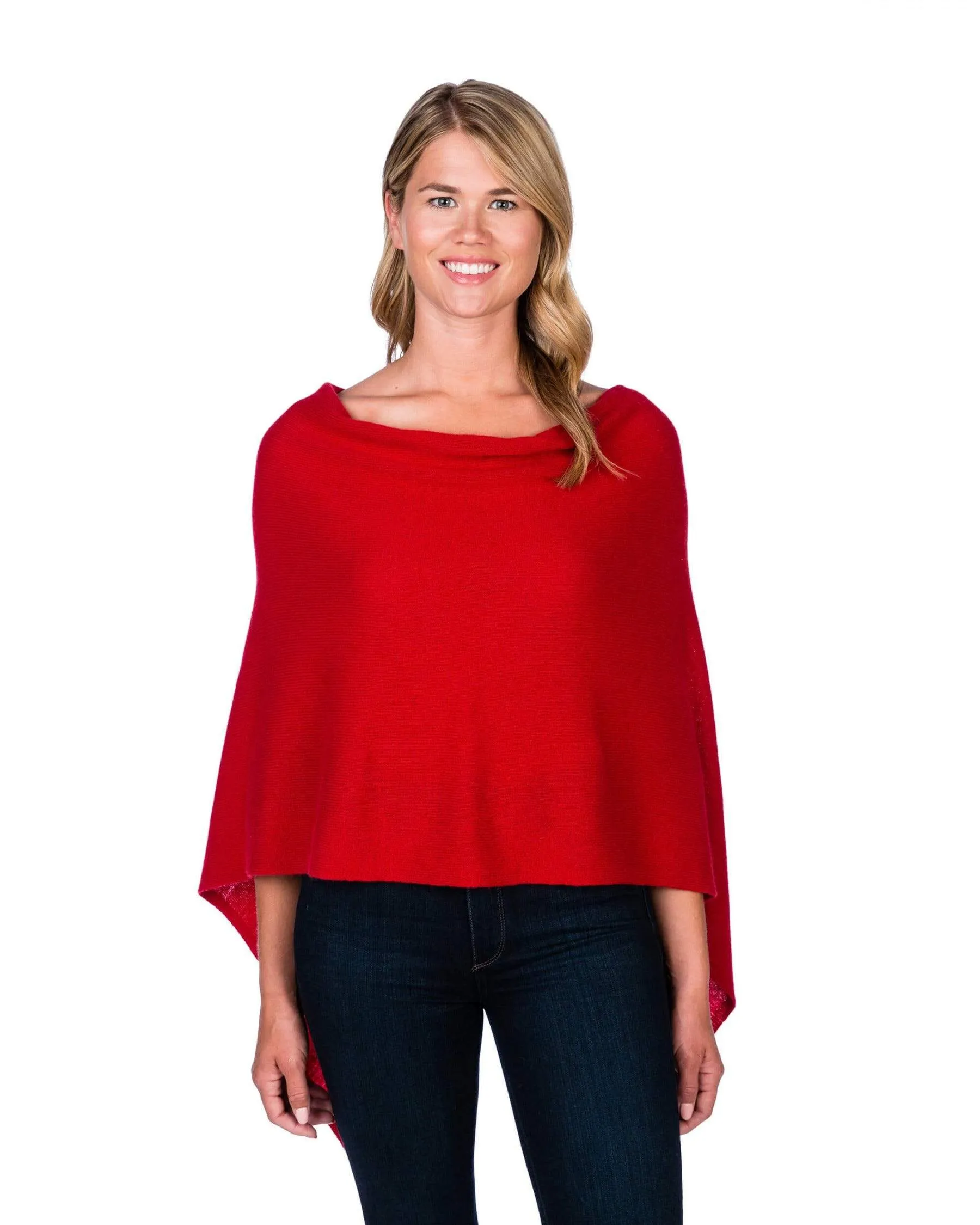 100% Cashmere Dress Topper Poncho