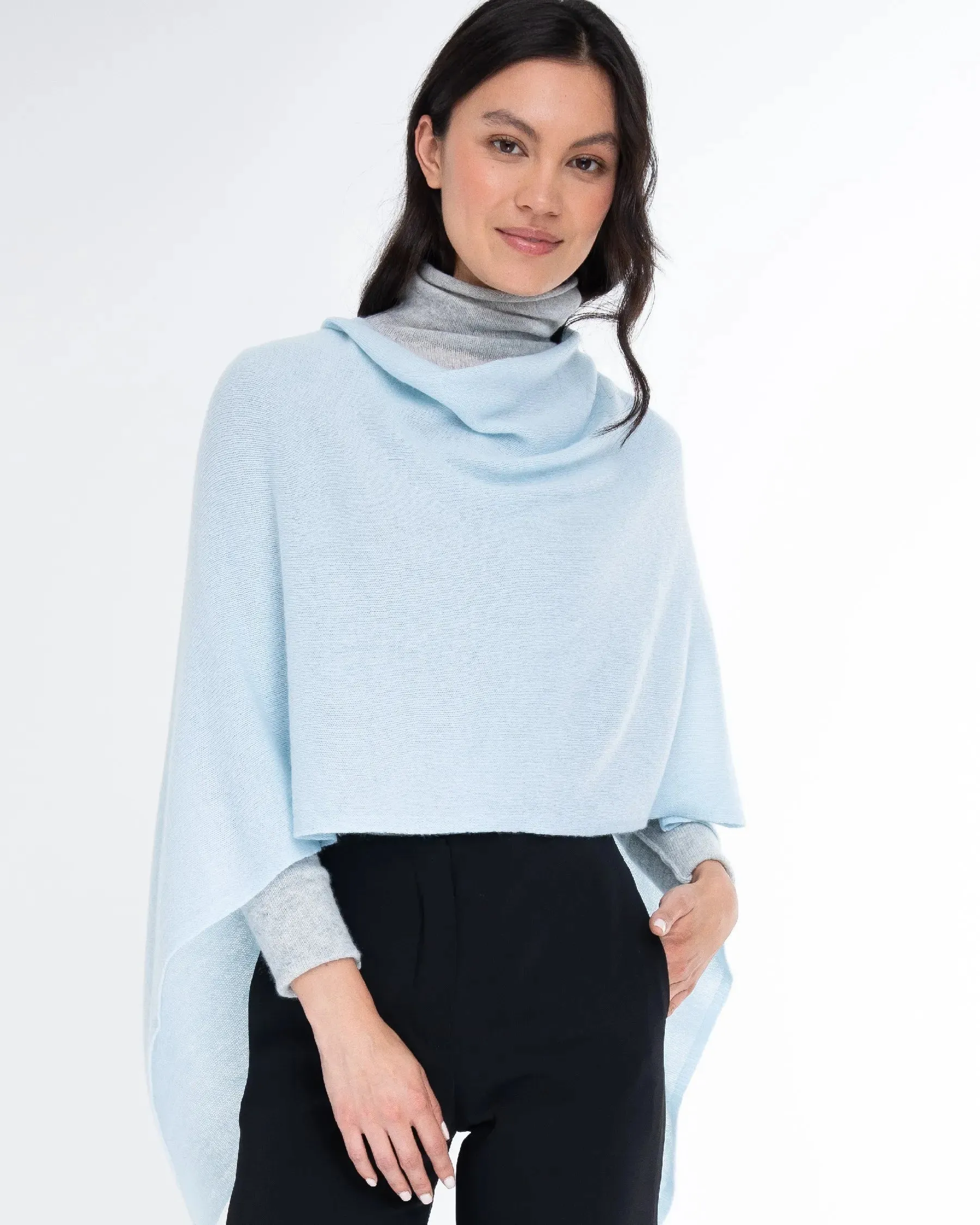 100% Cashmere Dress Topper Poncho