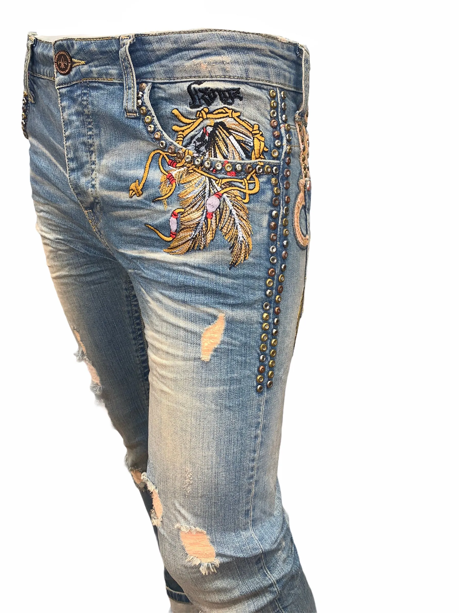 1391 EMB. EAGLE JEANS MENS