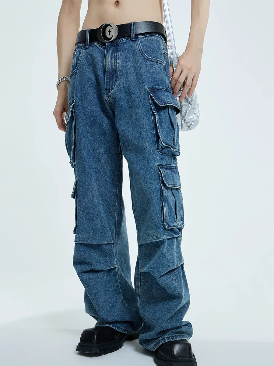 【23s September.】Oversized Mid-rise Jeans -L