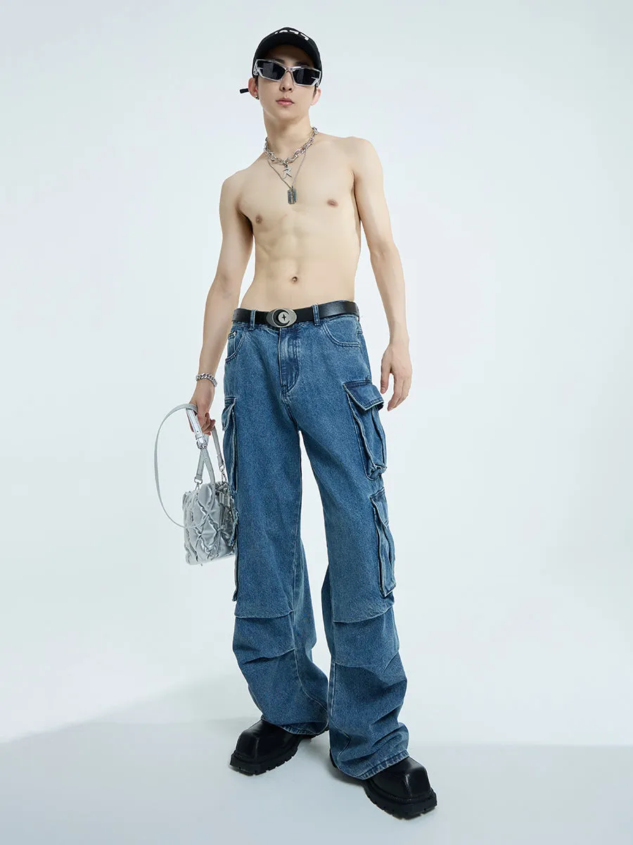 【23s September.】Oversized Mid-rise Jeans -L