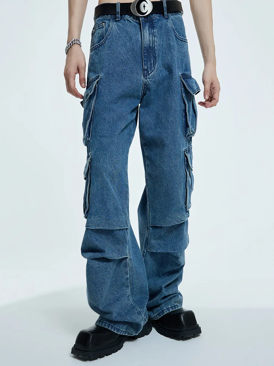 【23s September.】Oversized Mid-rise Jeans -L