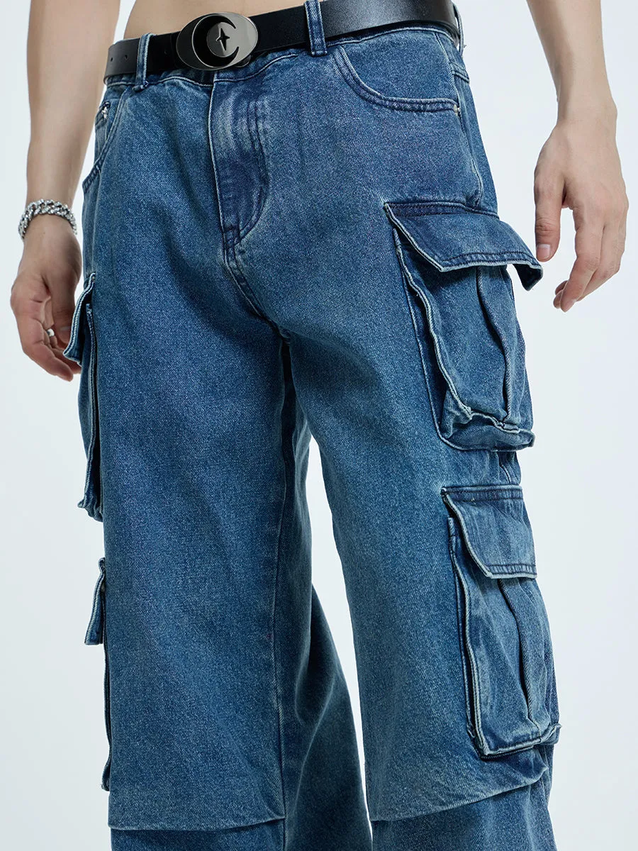 【23s September.】Oversized Mid-rise Jeans -L