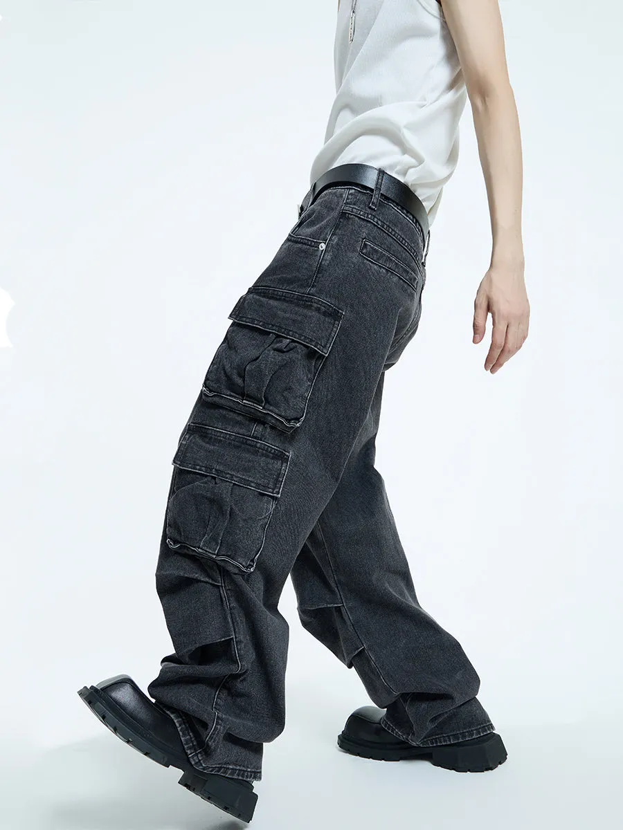 【23s September.】Oversized Mid-rise Jeans -L