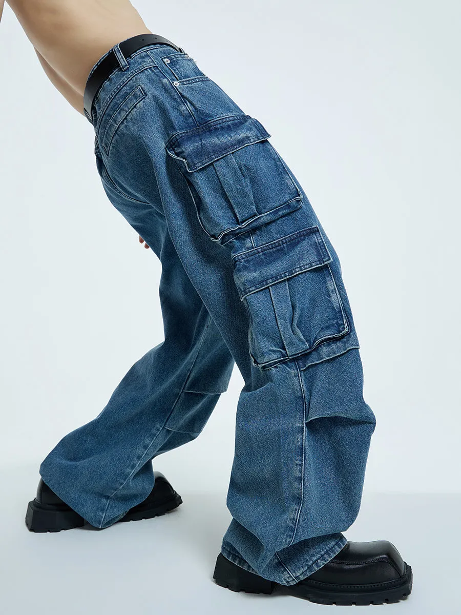 【23s September.】Oversized Mid-rise Jeans -L