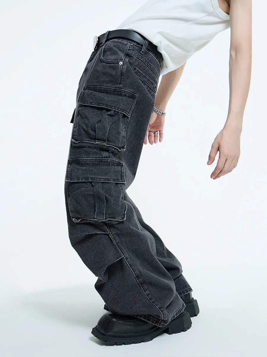 【23s September.】Oversized Mid-rise Jeans -L