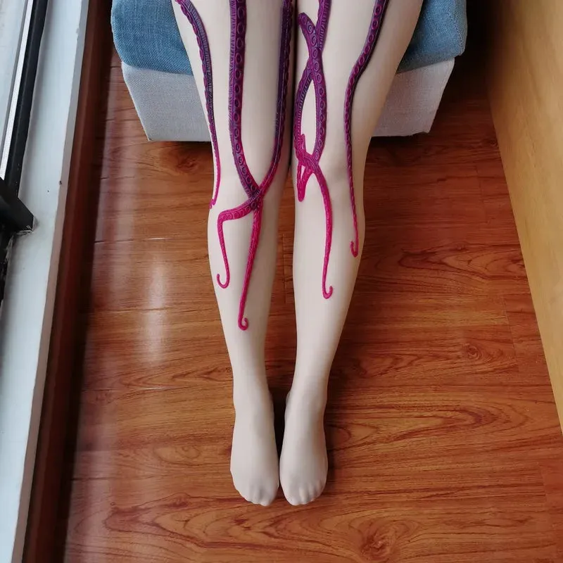 3D Textured Tentacle Pantyhose