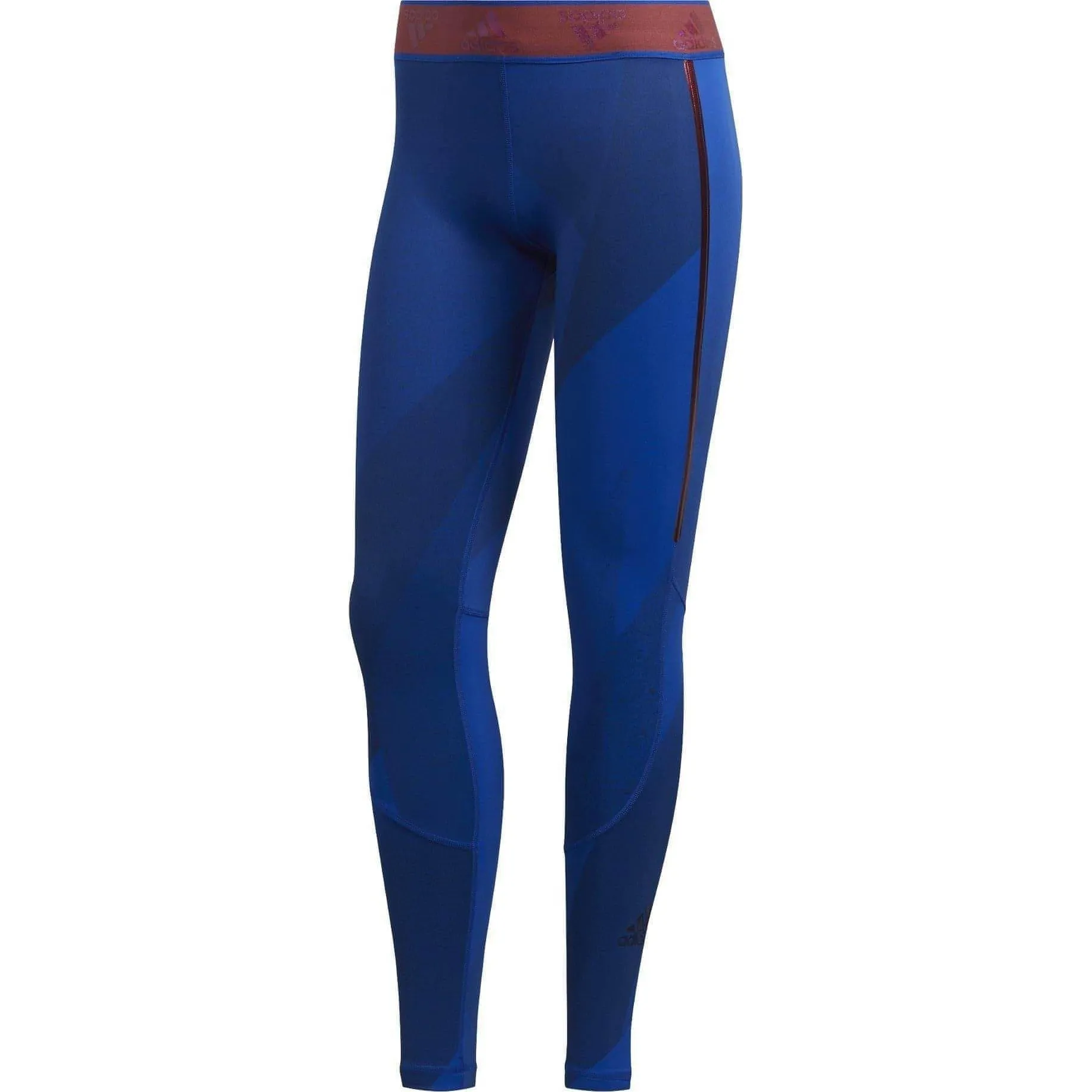 adidas AlphaSkin Graphic Womens Long Training Tights - Blue