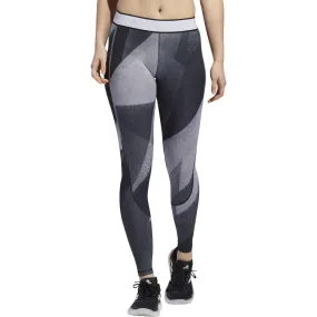 adidas AlphaSkin Graphic Womens Long Training Tights - Grey