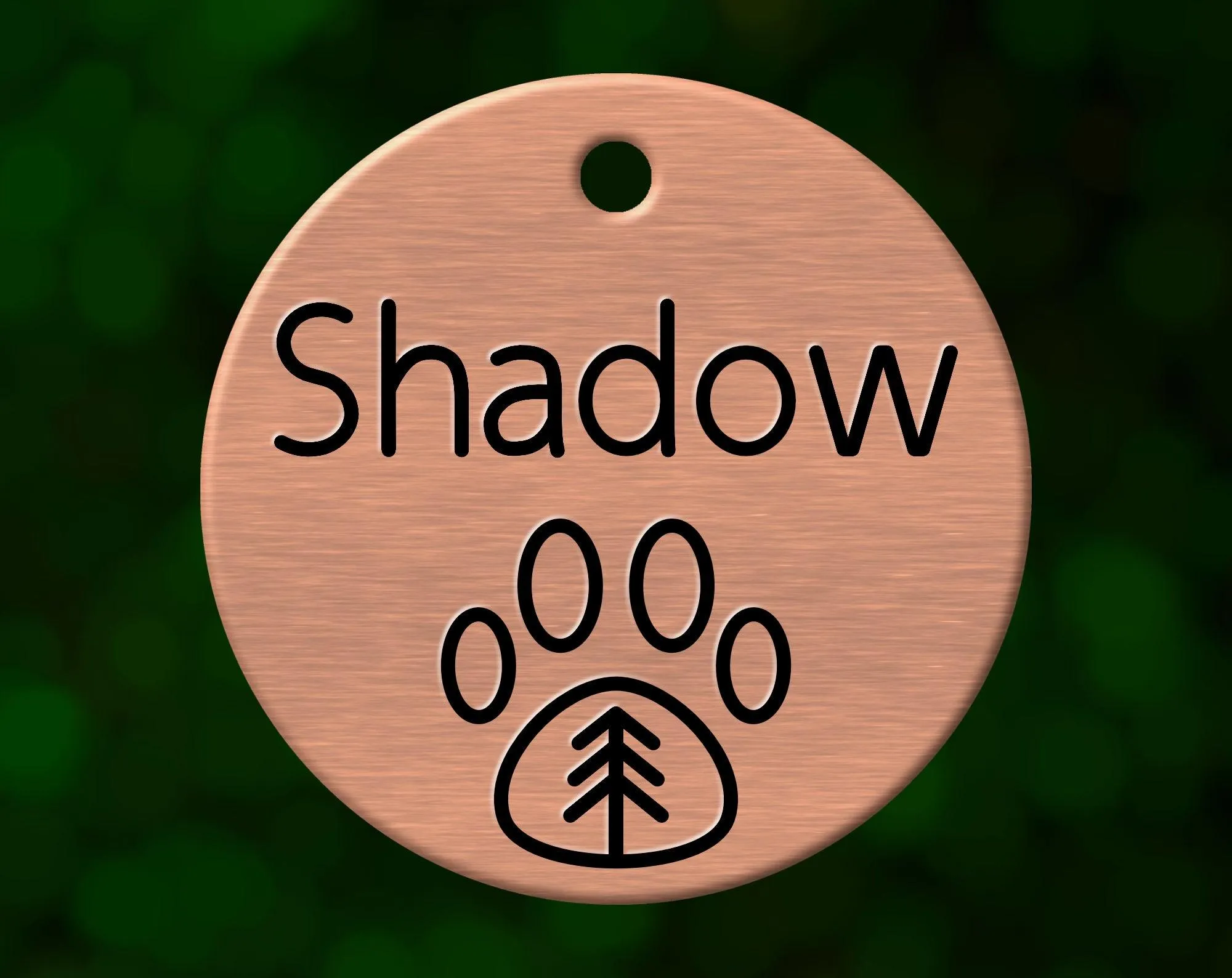 Adventure Paw Print Dog Tag