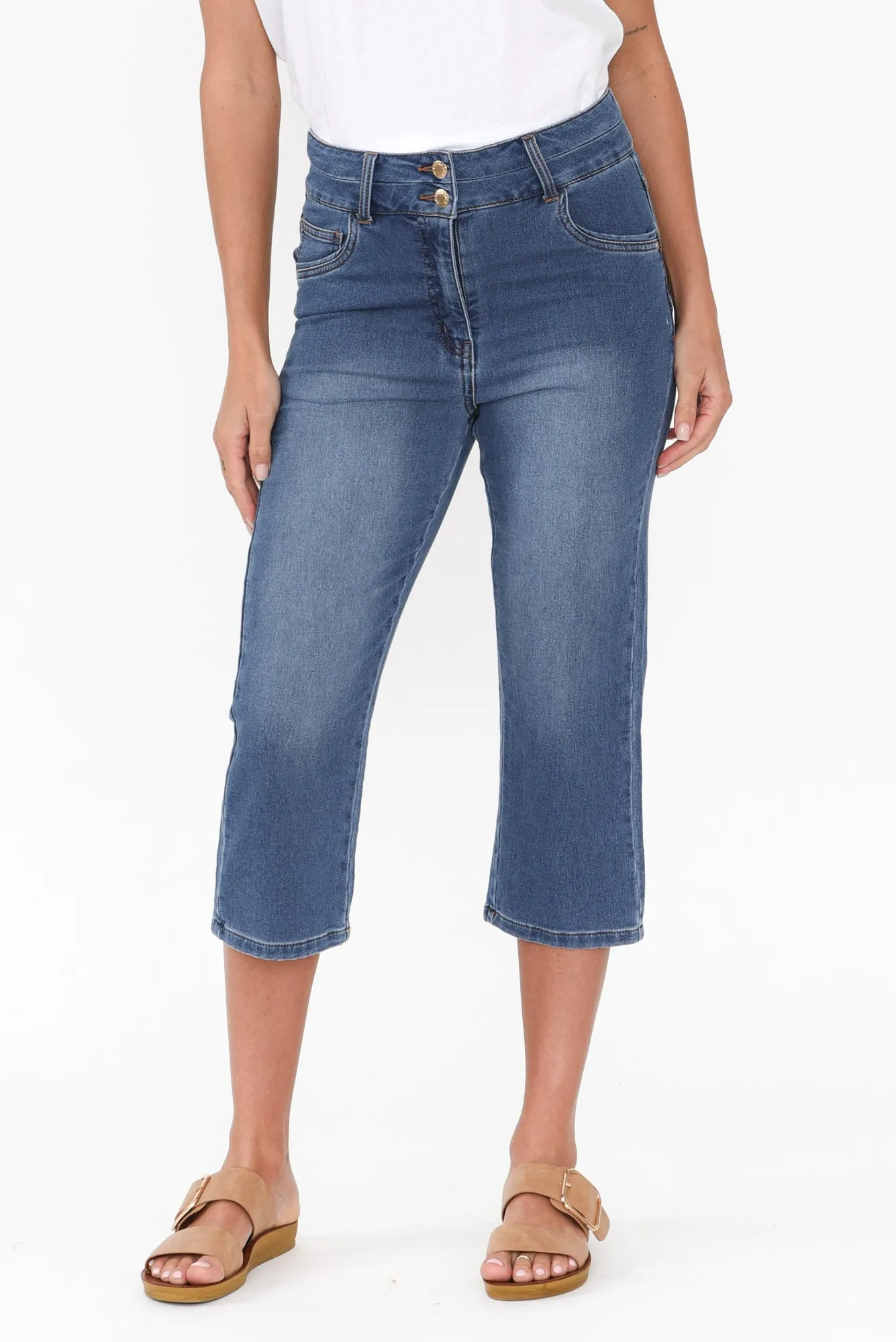 Alessi Blue Cropped Jeans