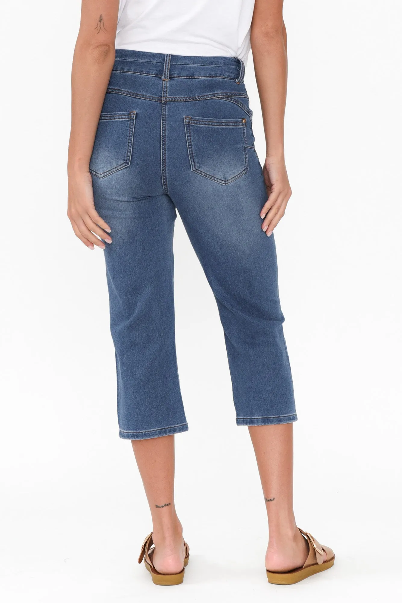 Alessi Blue Cropped Jeans