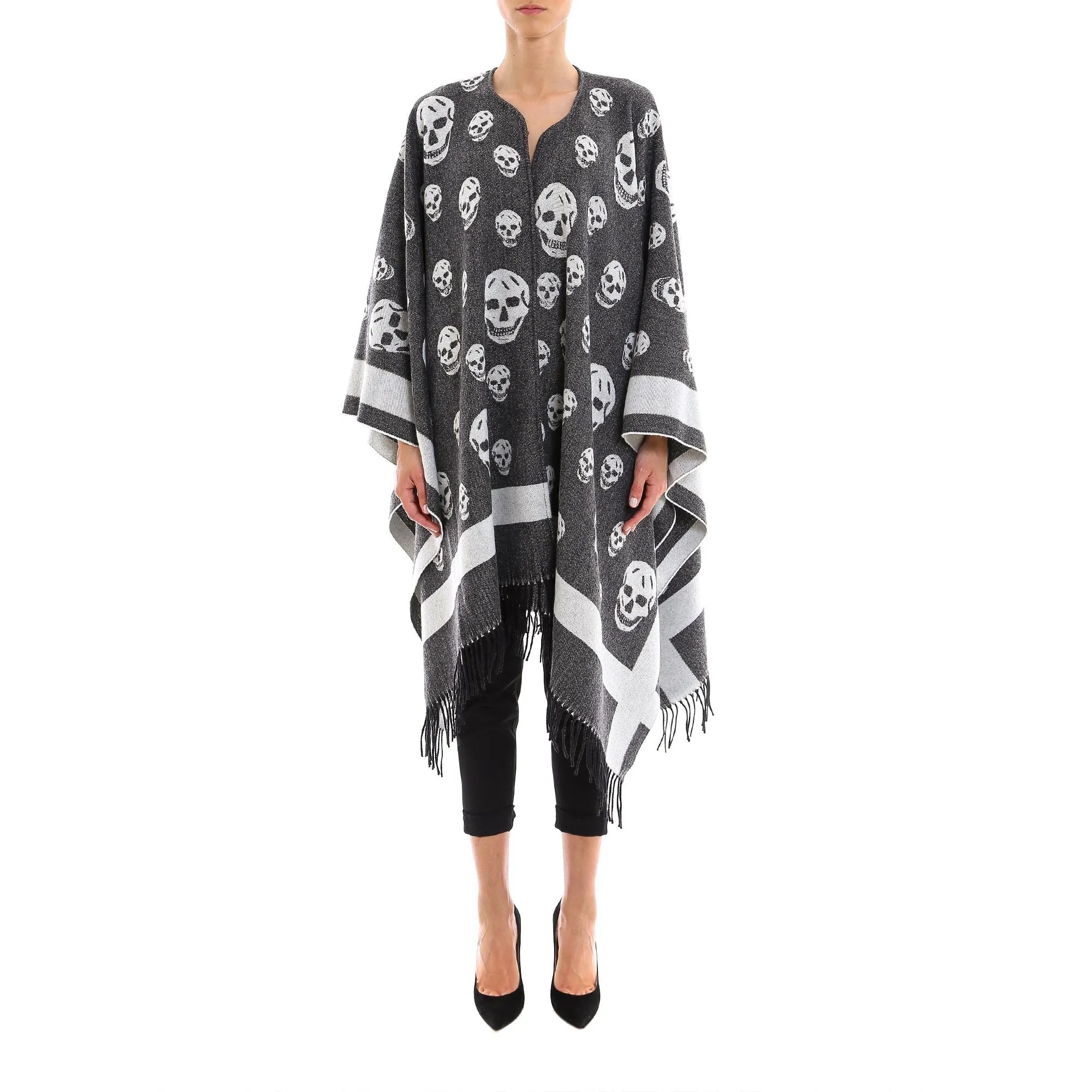 Alexander McQueen Skull Poncho