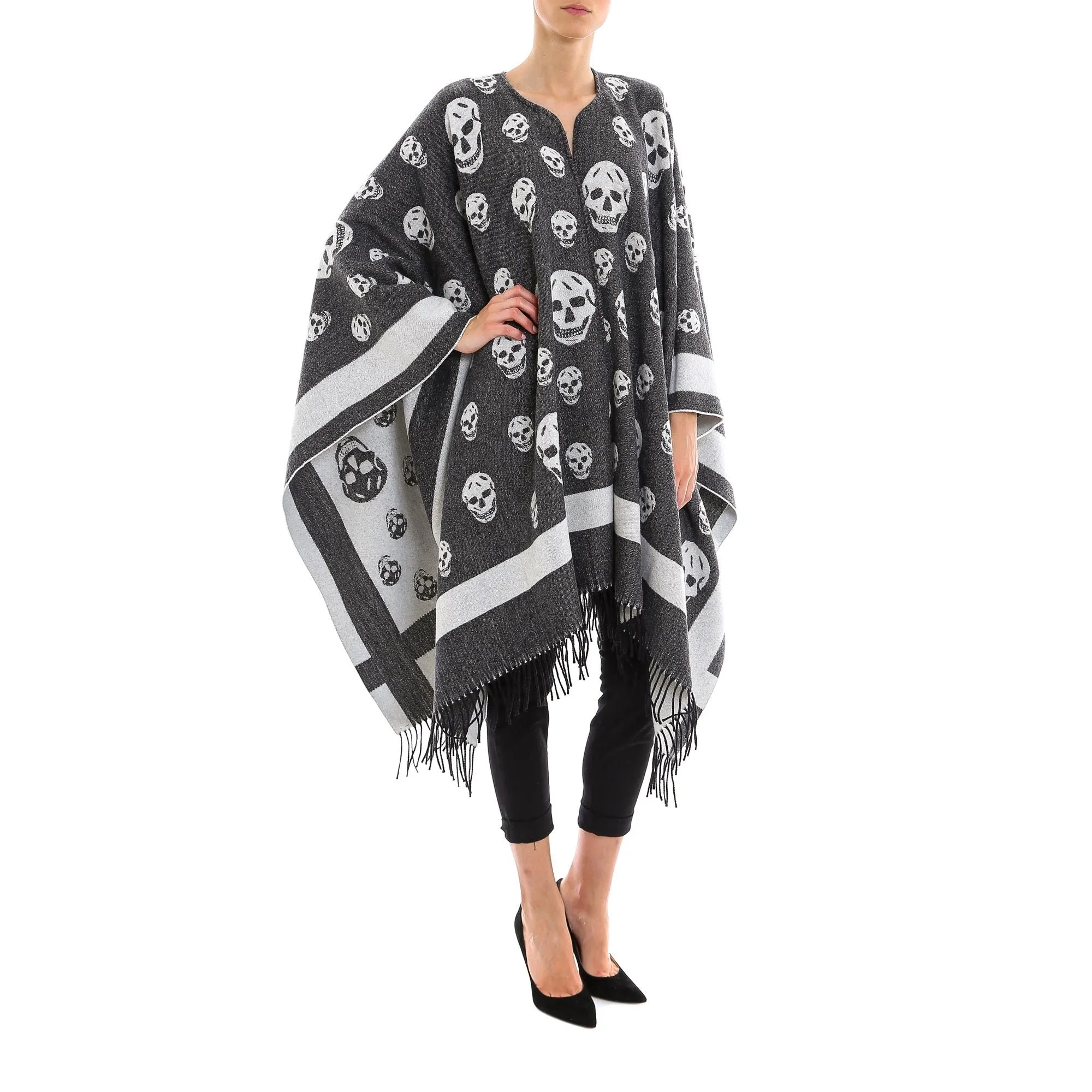 Alexander McQueen Skull Poncho