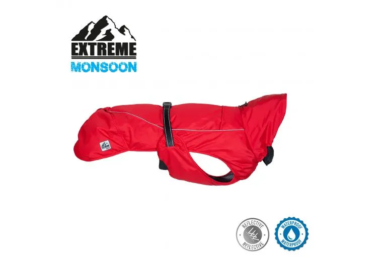 Ancol - Extreme Monsoon Dog Coat - Red - small - 30cm