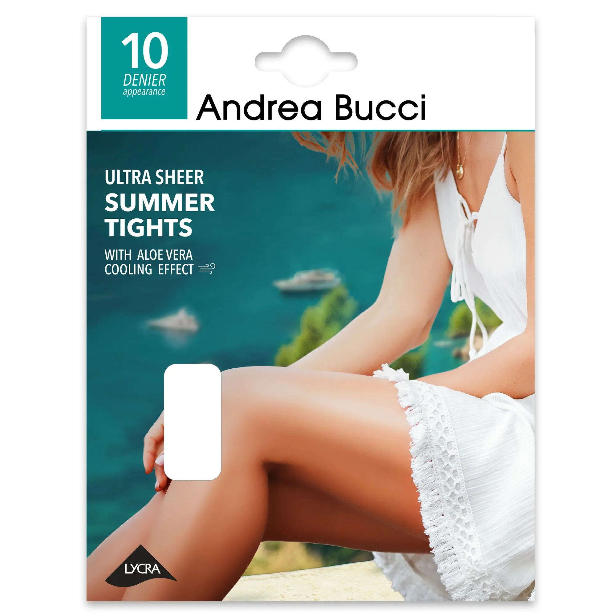 Andrea Bucci Summer Ultra Sheer Tights 10 Denier with Cooling Aloe Vera