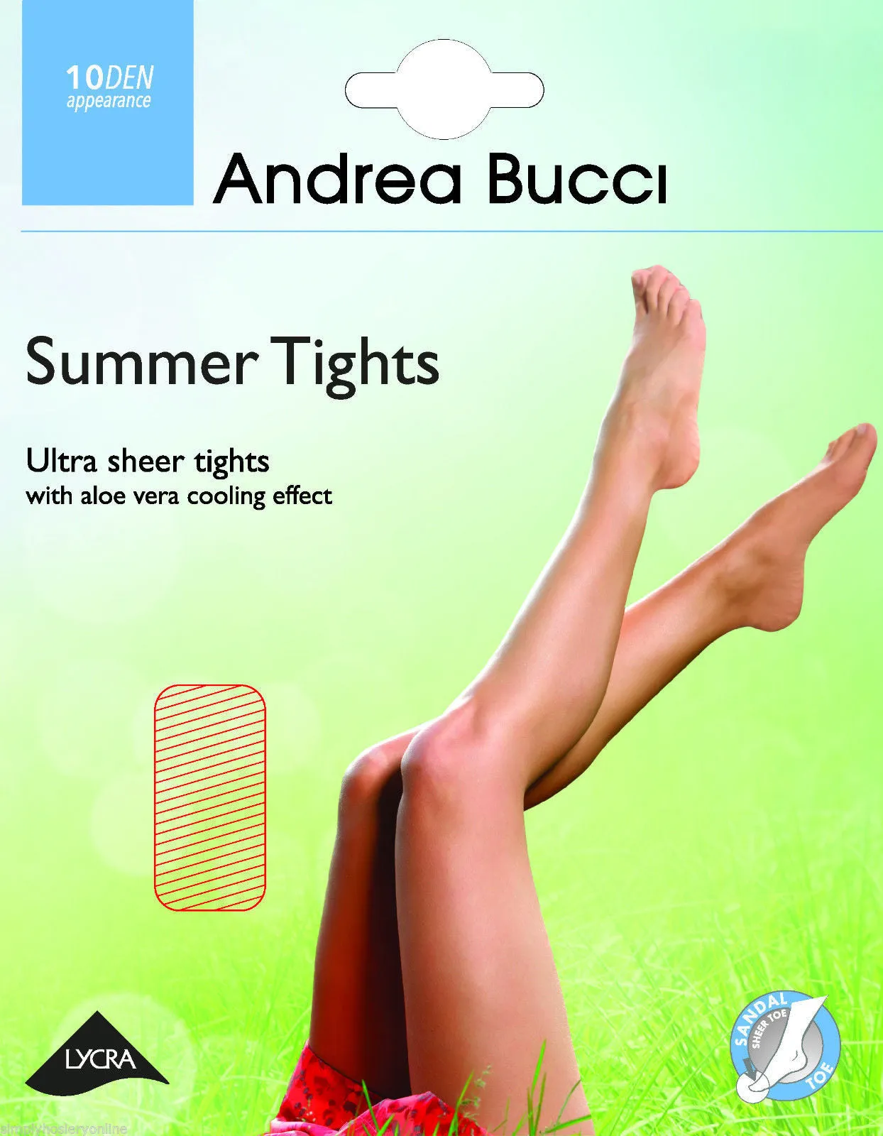 Andrea Bucci Summer Ultra Sheer Tights 10 Denier with Cooling Aloe Vera