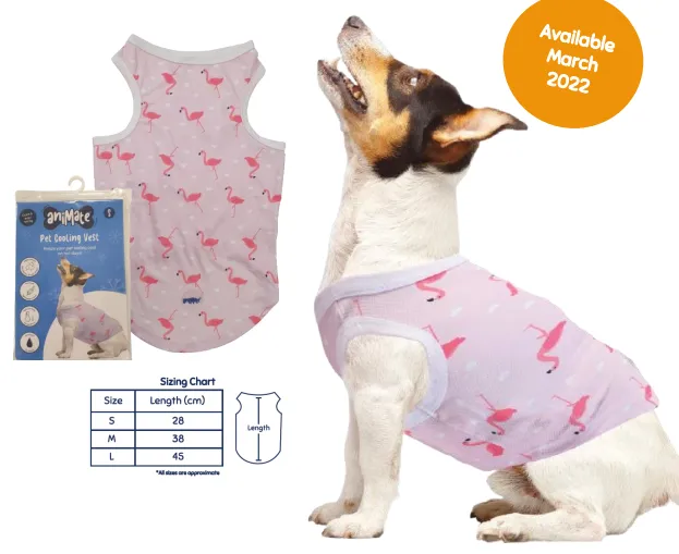 Animate - Pet Cooling Vest - Anchor - Large - 45cm (Chest: 61cm, Neck: 39cm)