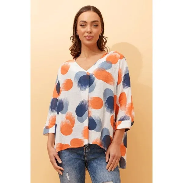 ASHER OVERSIZED POLKA DOT TOP