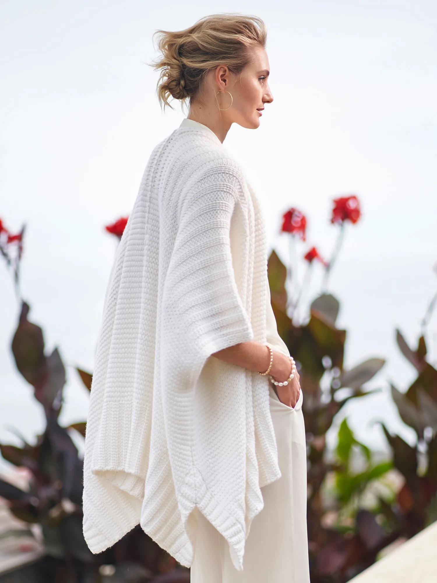 Avery Cashmere Poncho