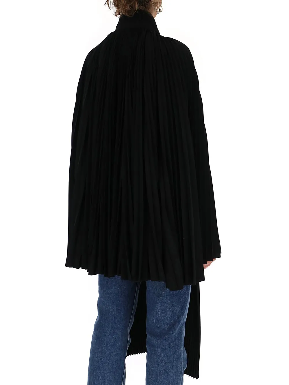 Balenciaga Pleated Poncho