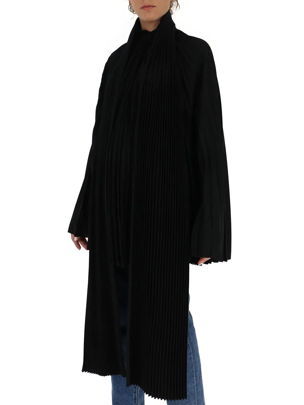 Balenciaga Pleated Poncho