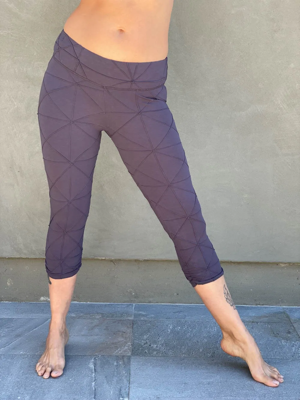 Bamboo Texture Capri Legging