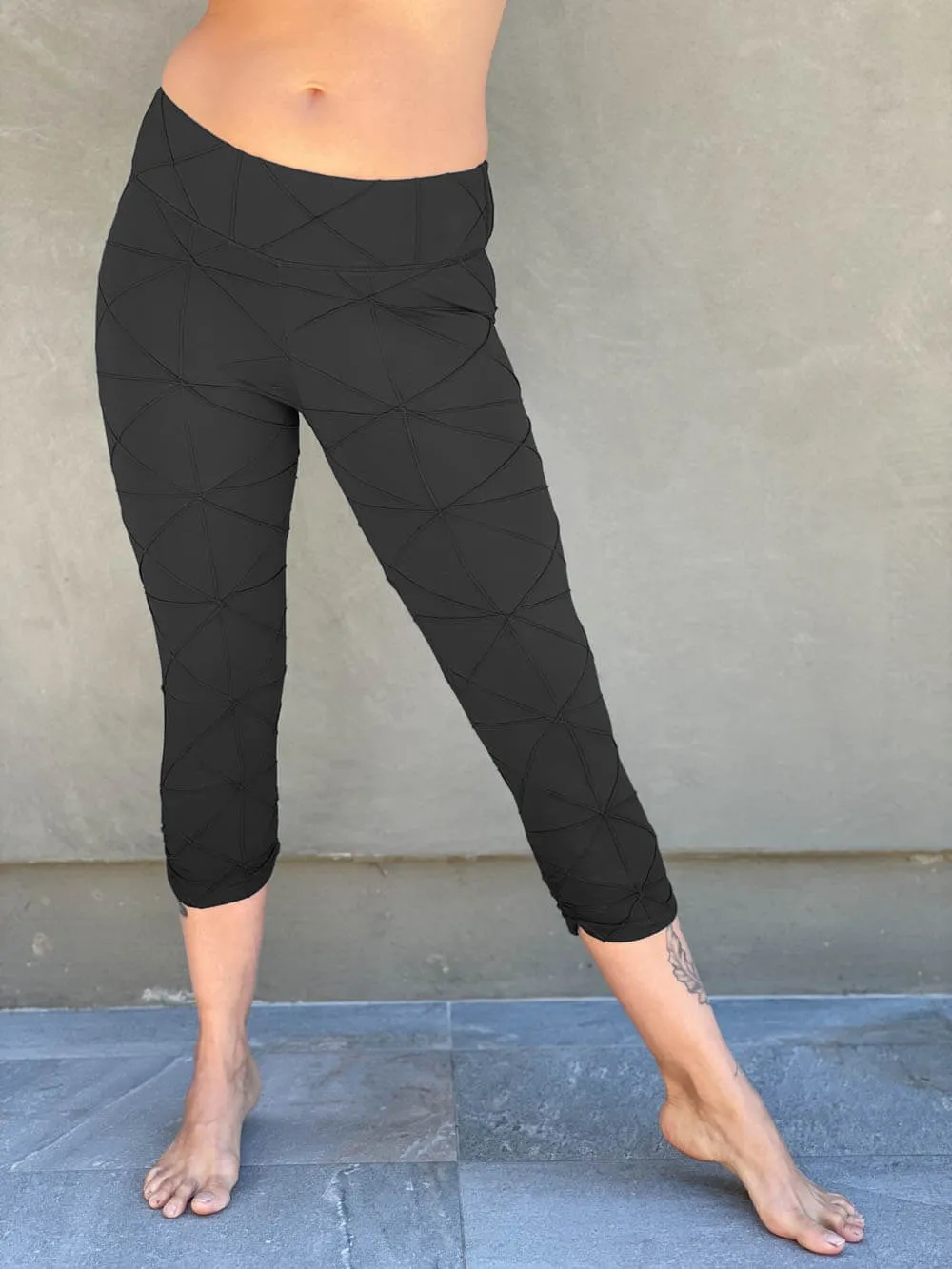 Bamboo Texture Capri Legging