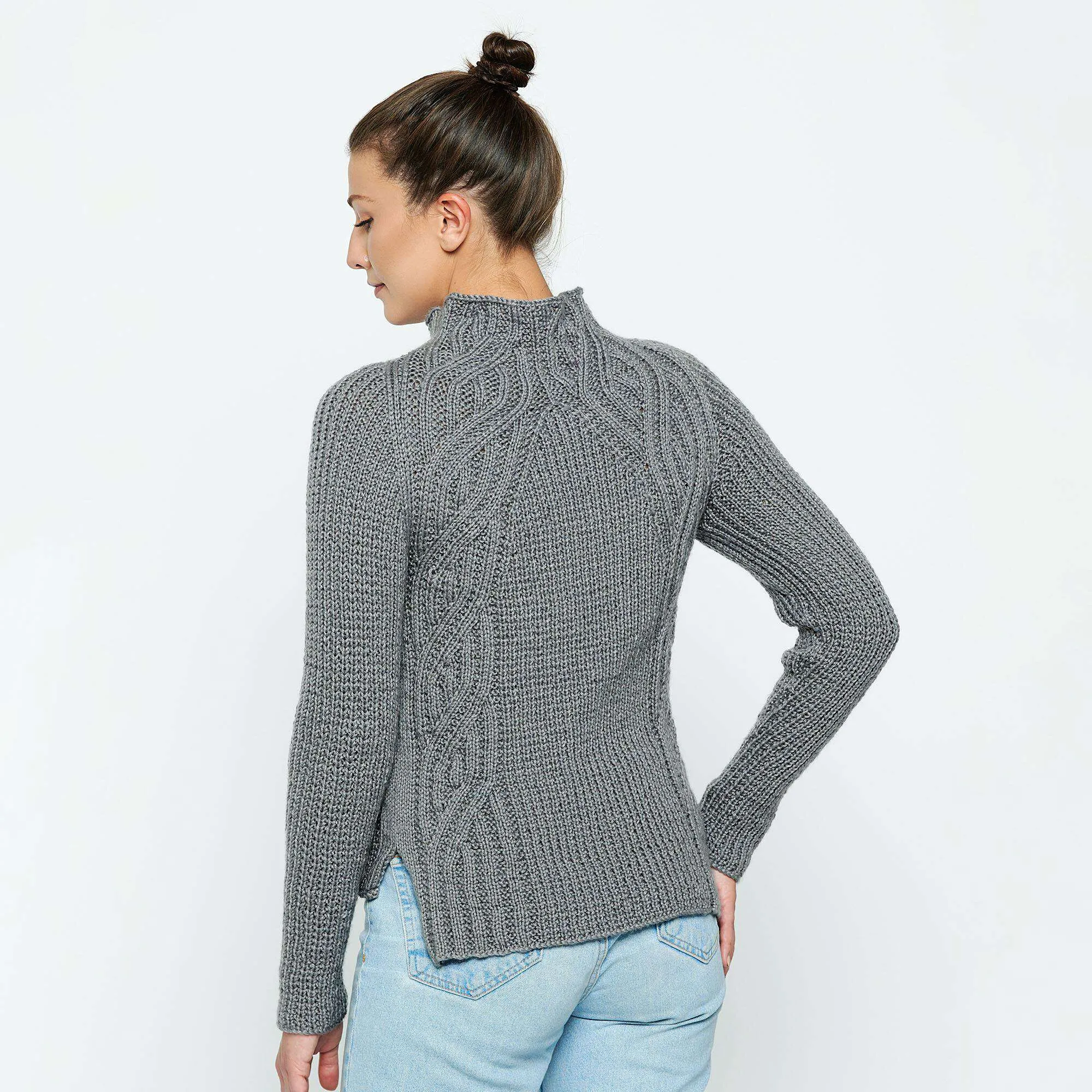 Bernat Knit New Directional Cables Sweater