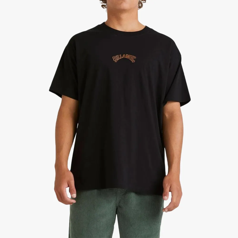 Billabong Mens Smitty Short Sleeve Tee Black Gold