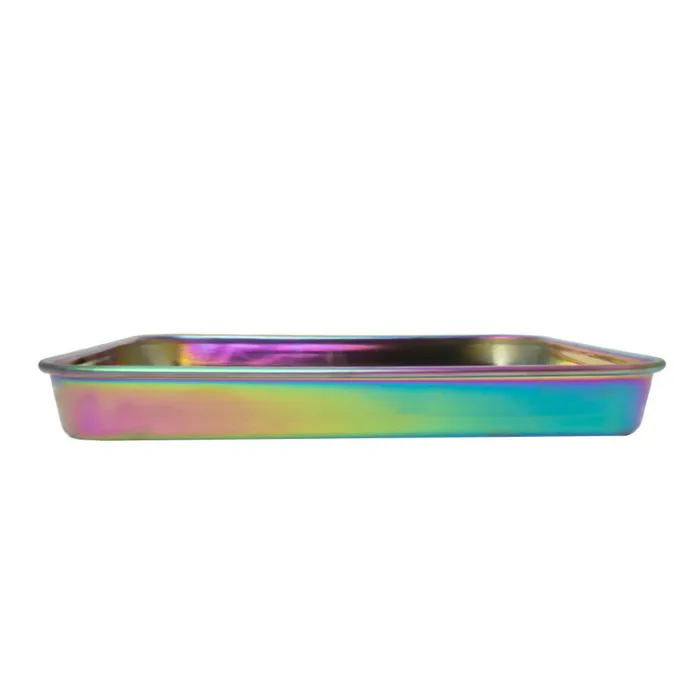 Blazy Susan - Metallic Rolling Tray - Rainbow