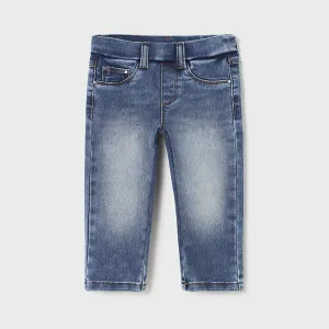 BLUE BASIC DENIM TROUSER