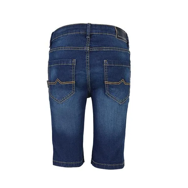 BOYS DENIM BASIC SHORTS - BLUE