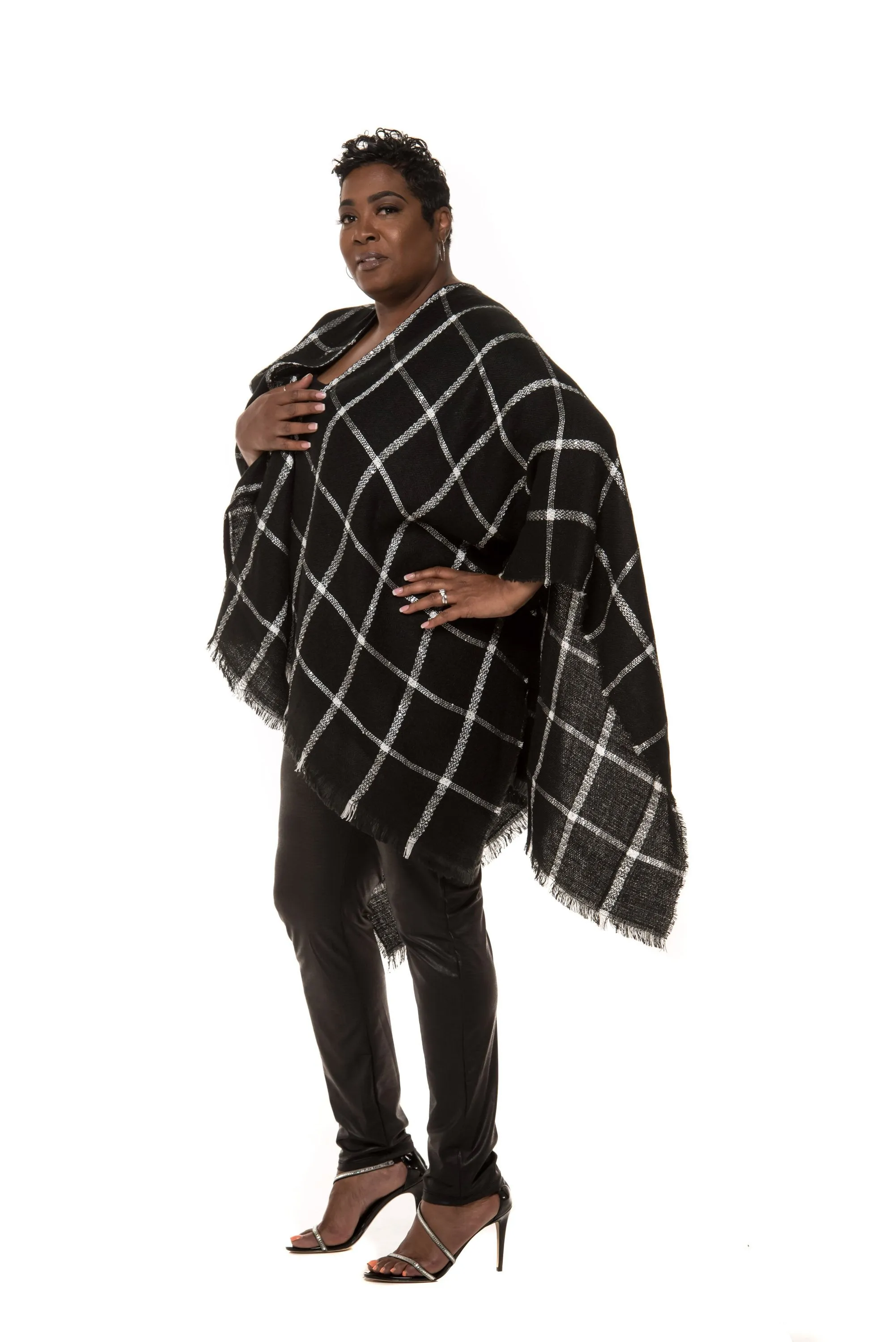 Braelyn Black & Silver Wrap