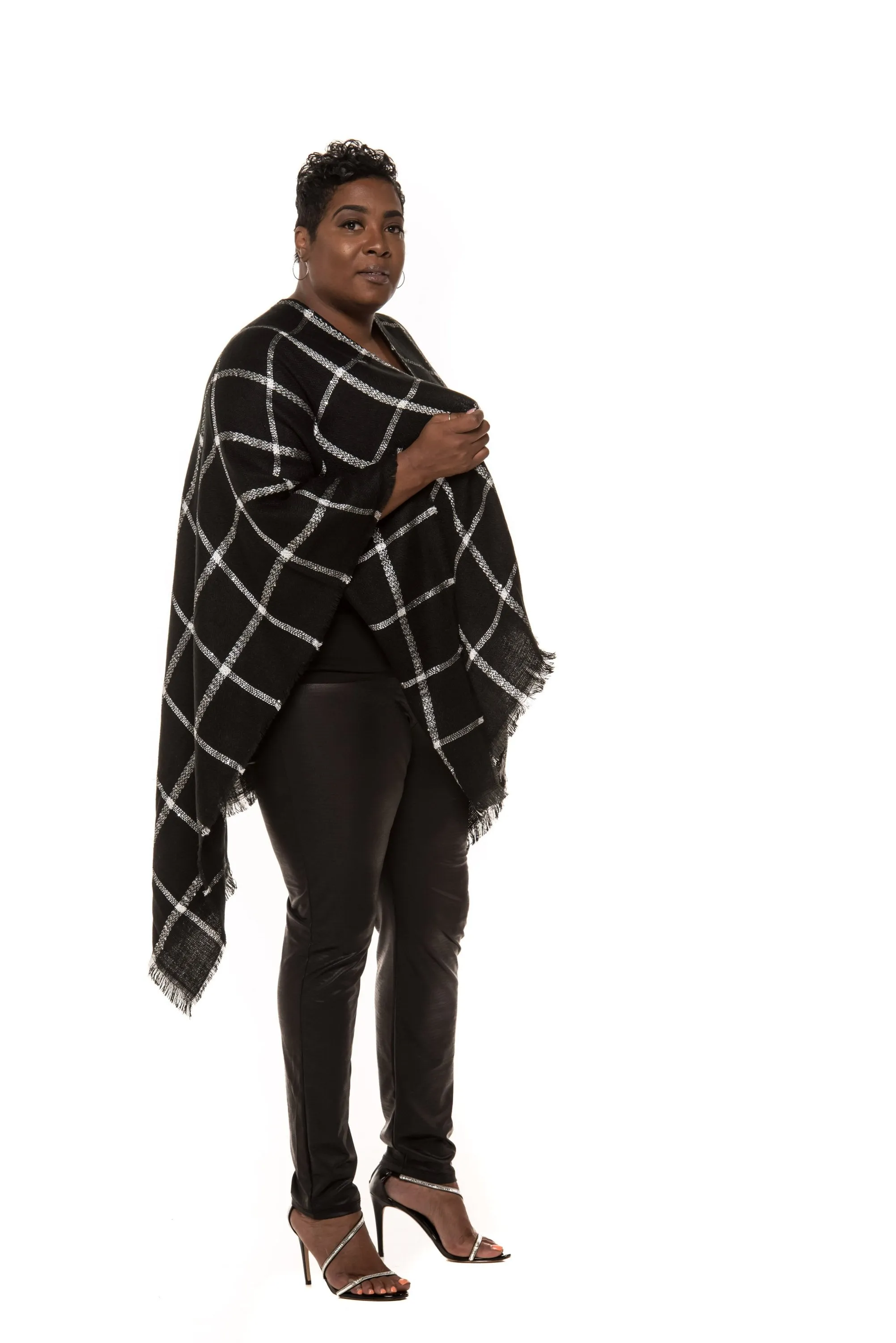 Braelyn Black & Silver Wrap