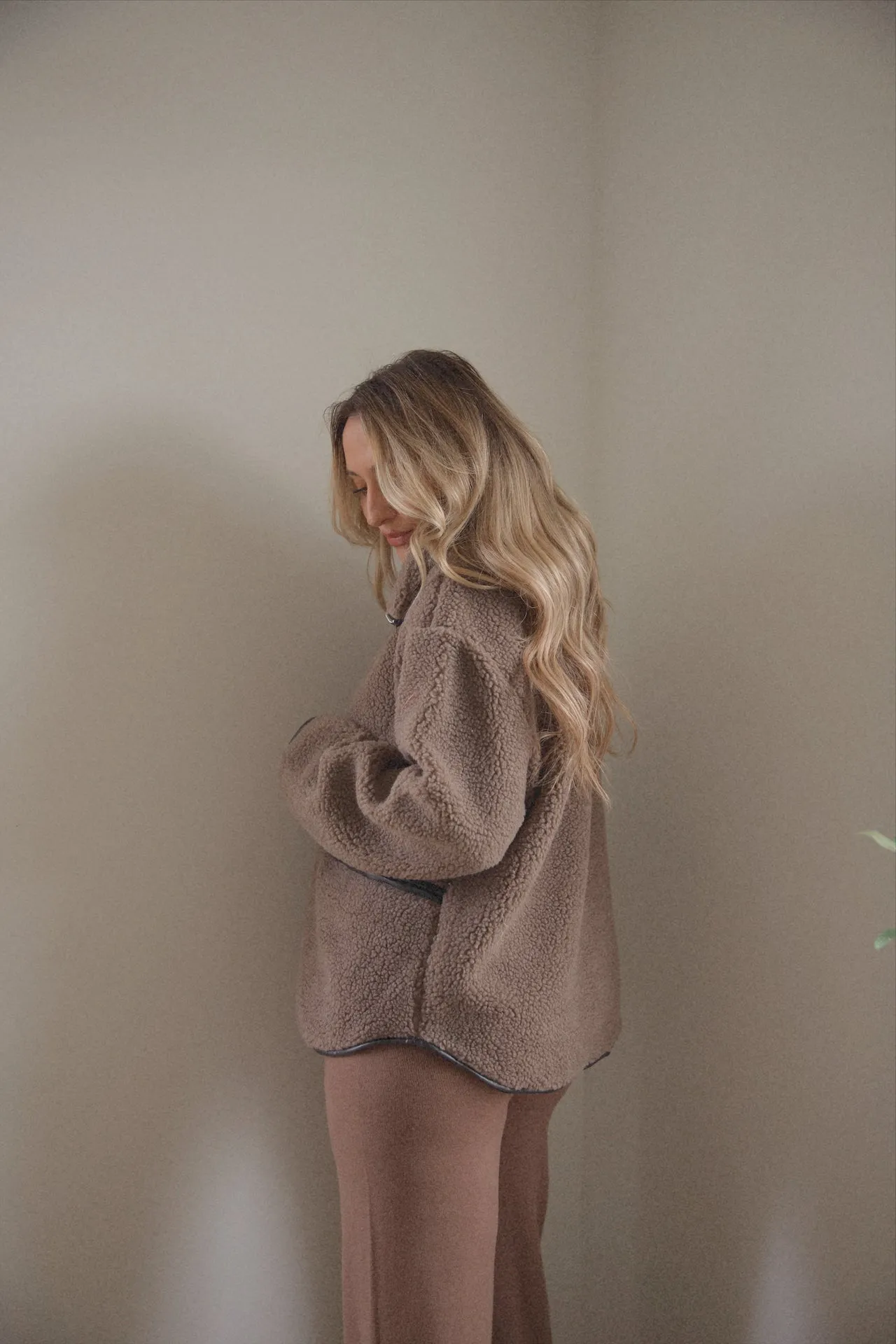 Brown Sherpa Sweater