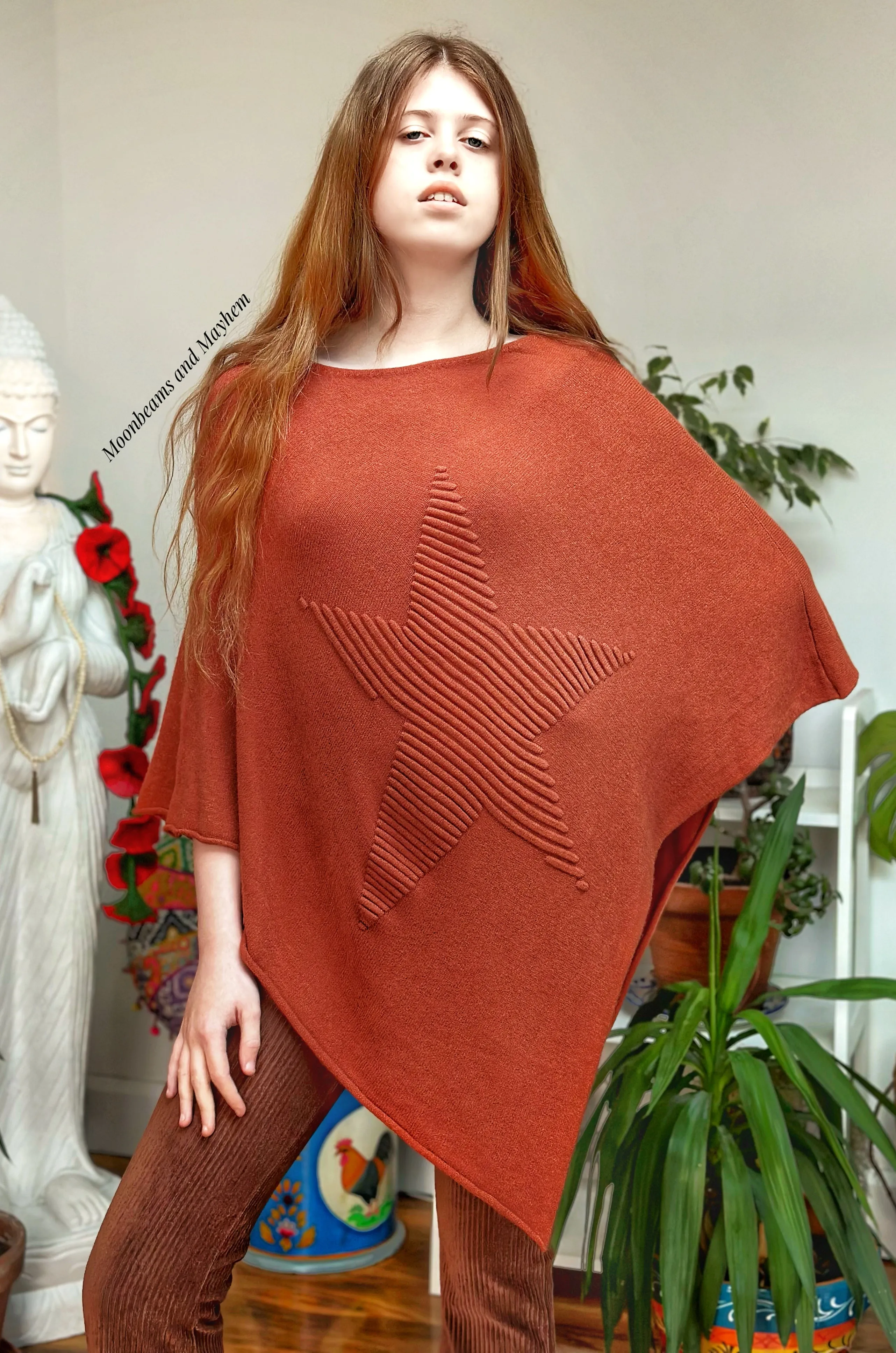 BURNT COPPER UNDER THE STARS PONCHO