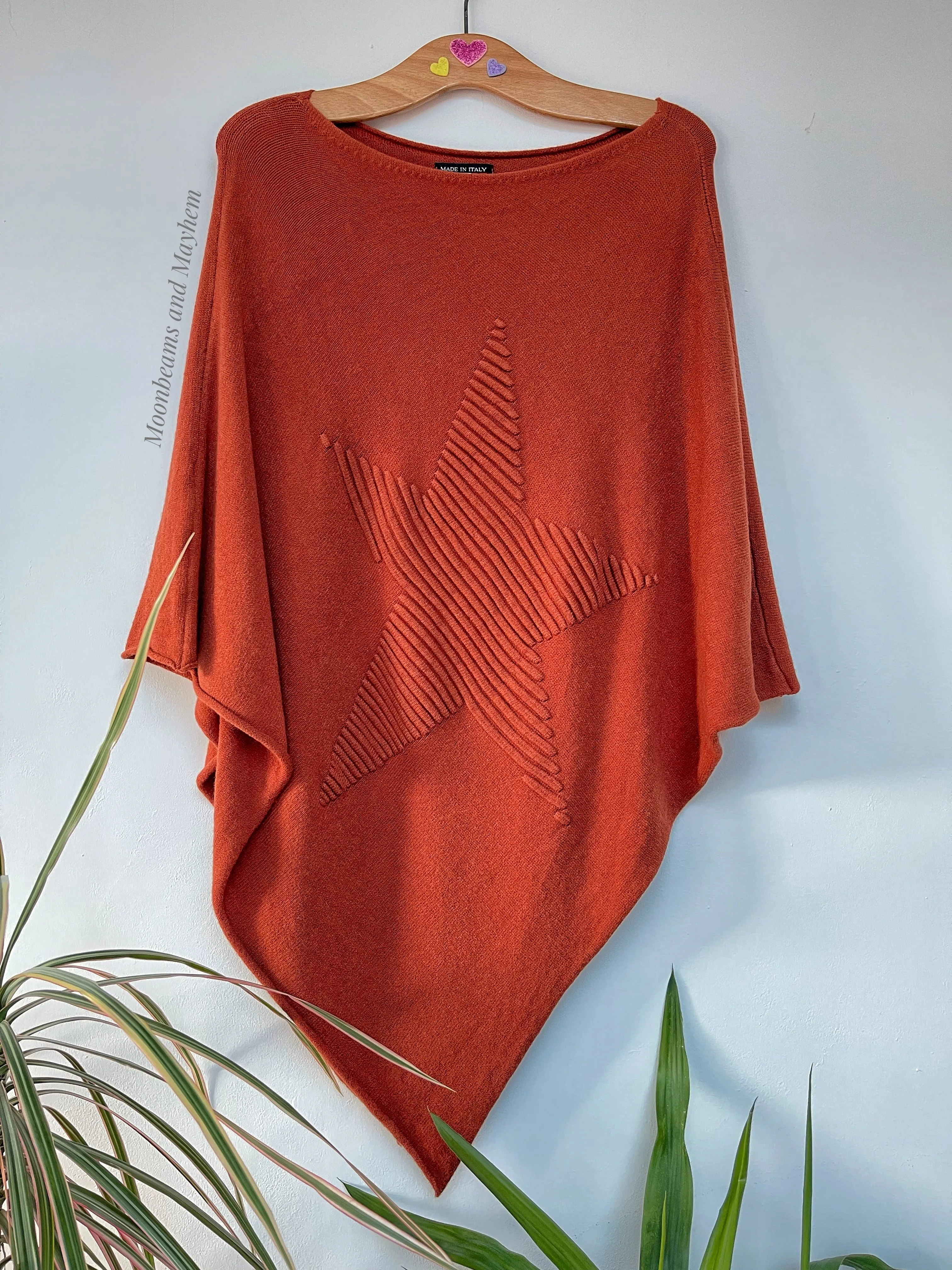 BURNT COPPER UNDER THE STARS PONCHO