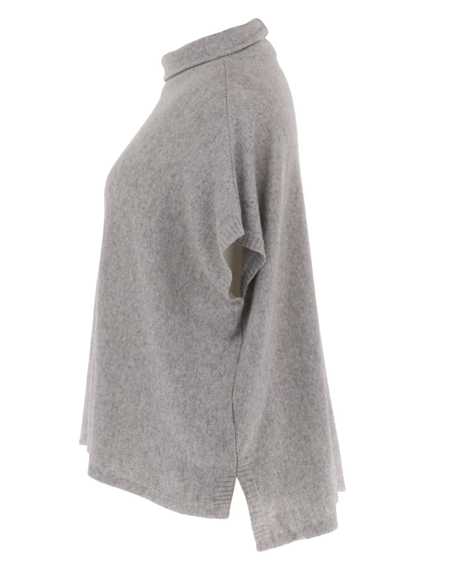 Cadenza Classic Cashmere Blend Tunic: Silver