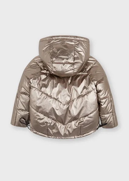 Camel Metallic Reversible Ecofriends Girl’s Coat - Select Size