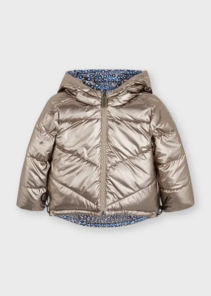 Camel Metallic Reversible Ecofriends Girl’s Coat - Select Size