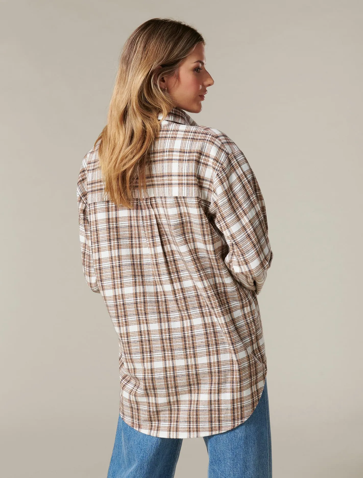 Carla Check Oversized Shirt