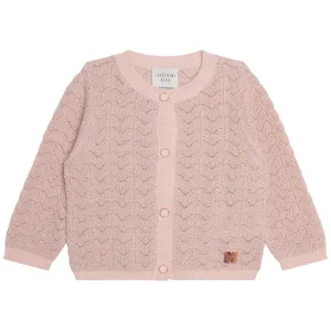 Carrement Beau Pink Metallic Yarn Knitted Cardigan