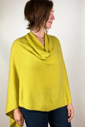 Cashmere Poncho Lime