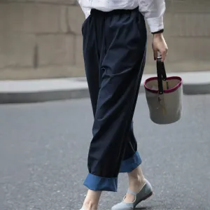 Casual Everyday Wide Leg Trousers with Pockets