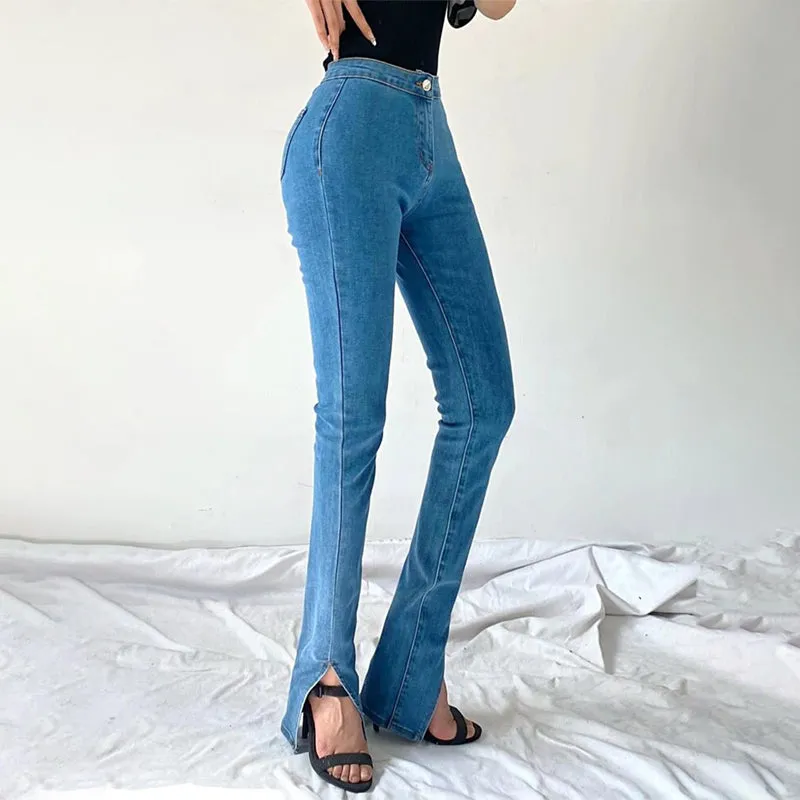 Casual High Waist Skinny Boyfriend Jeans