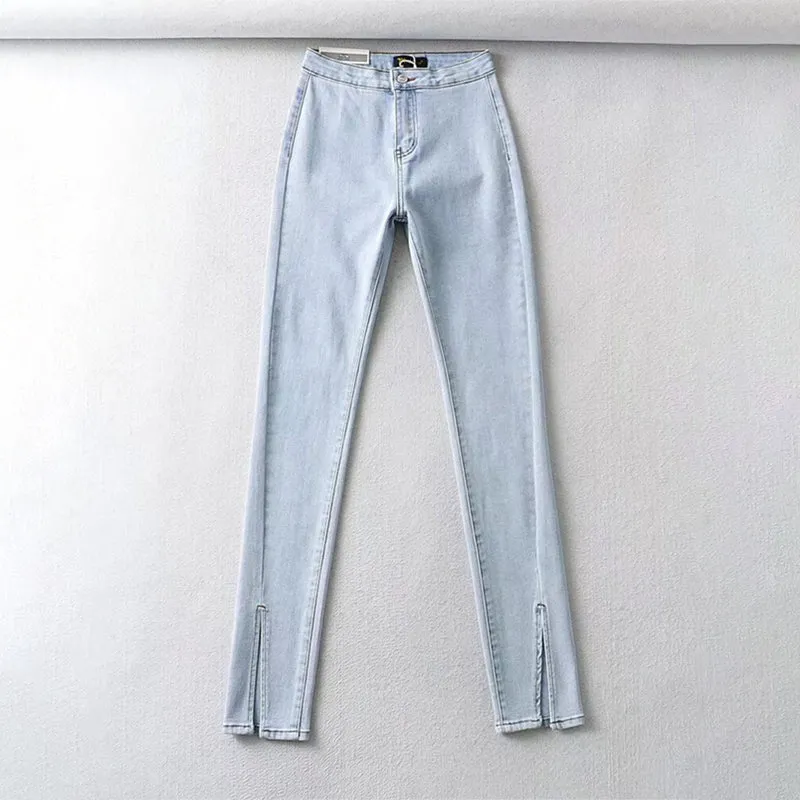 Casual High Waist Skinny Boyfriend Jeans