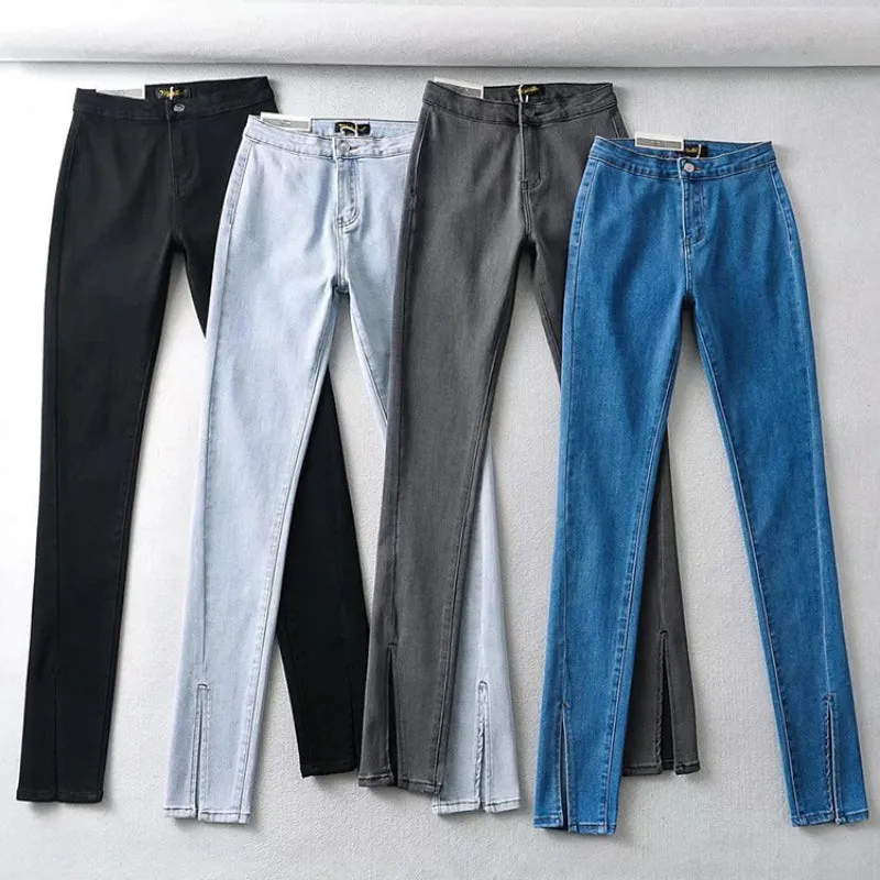 Casual High Waist Skinny Boyfriend Jeans