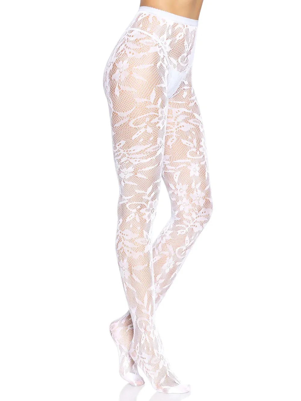 Chantilly Floral Lace Tights